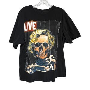 Ring of Fire Live Graphic T-Shirt Cotton Short Sleeve Crew Neck Black XXL